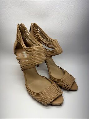 Michael Kors Tan Strappy Stiletto Heels